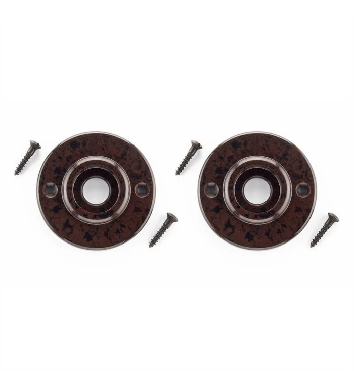 THPG 177421 Rozeta uchwytu okrągła 56 mm Bakelit® czerwonobrązowy (1 para)