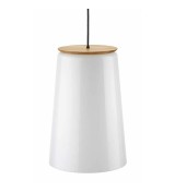 THPG 100892 Lampa wisząca grzybkowa Pilzkopf wiśnia z kablem tekstylnym czarnym