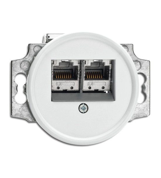 THPG 100726 Gniazdo RJ45 6e duroplast biały