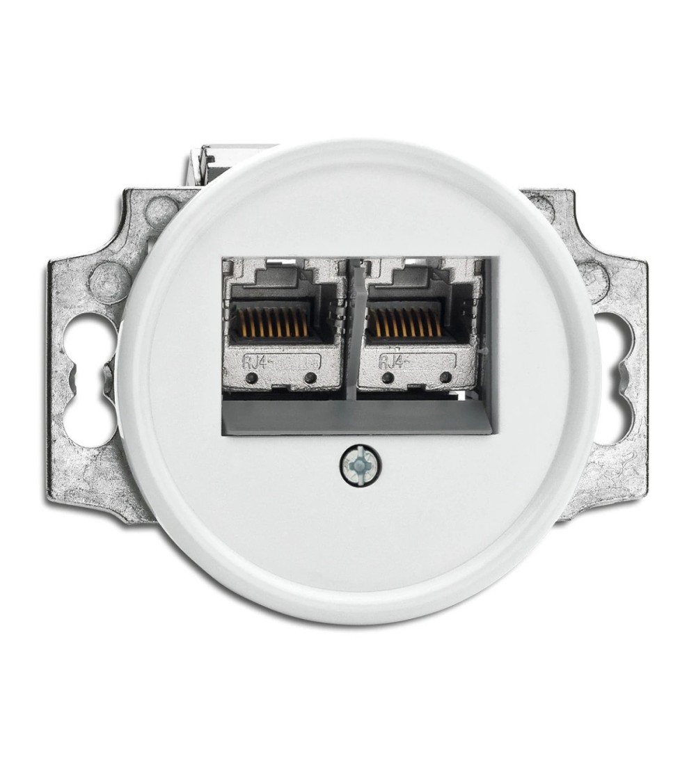 THPG 100726 Gniazdo RJ45 6e duroplast biały