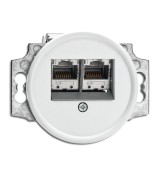THPG 100726 Gniazdo RJ45 6e duroplast biały