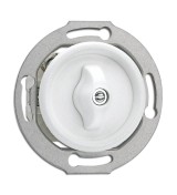 THPG 100382 Włącznik obrotowy dwubiegunowy duroplast biały