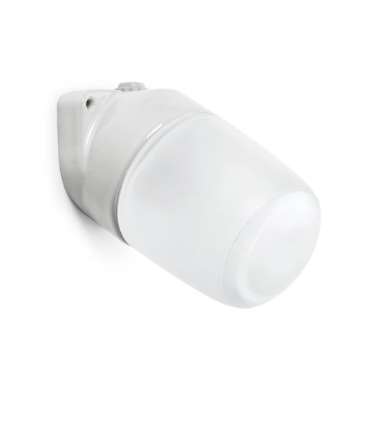 THPG 100757 Lampa ścienna LISILUX biała S, klosz matowy (trawiony)