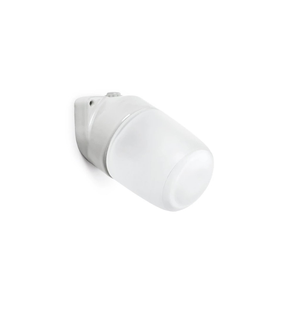 THPG 100757 Lampa ścienna LISILUX biała S, klosz matowy (trawiony)