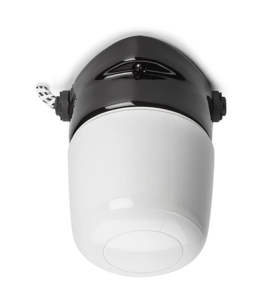 THPG 101326 LISILUX lampa sufitowa fi 95 czarny, szkło opalizujące — zdjęcie 2