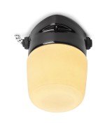 THPG 101326 LISILUX lampa sufitowa fi 95 czarny, szkło opalizujące — zdjęcie 3