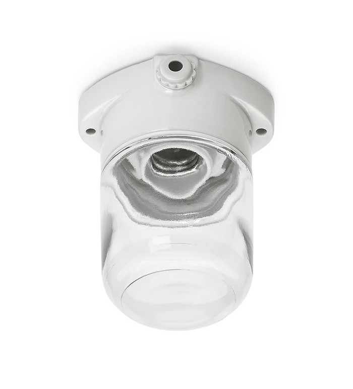 THPG 139629 Lampa sufitowa LISILUX biała S, klosz przezroczysty