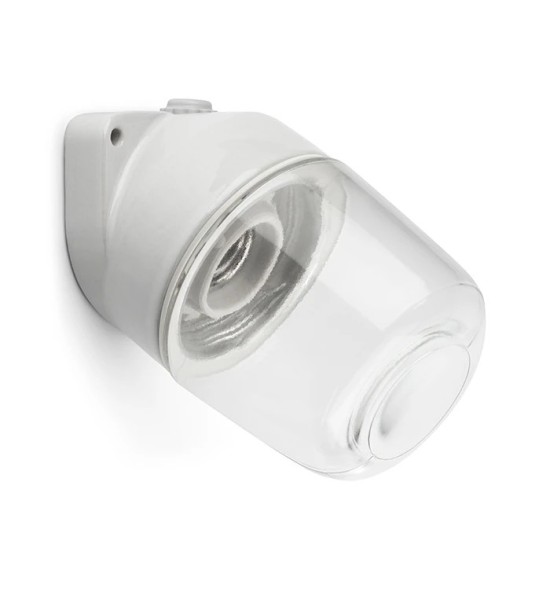 THPG 139630 Lampa ścienna LISILUX biała M, klosz przezroczysty
