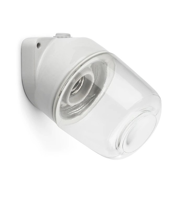 THPG 139630 Lampa ścienna LISILUX biała M, klosz przezroczysty