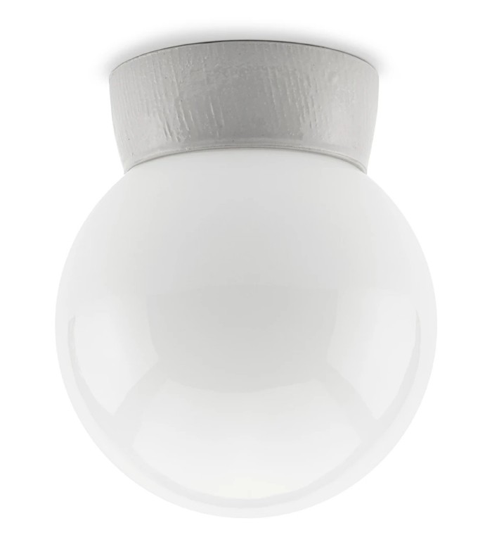 THPG 177030 Lampa sufitowa z białej porcelany M, kula opalowa