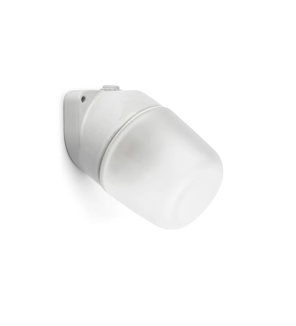 THPG 177049 Lampa ścienna LISILUX biała M, klosz matowy (trawiony)