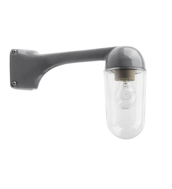 THPG 191103 Ramię ścienne do lampy zewnętrznej z odlewu aluminiowego, 90 stopni, szare, montaż narożny