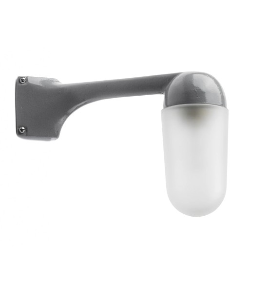 THPG 191103 Ramię ścienne do lampy zewnętrznej z odlewu aluminiowego, 90 stopni, szare, montaż narożny