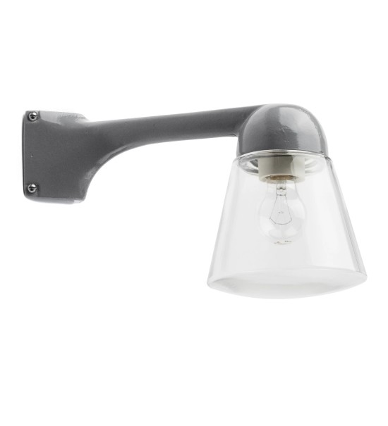 THPG 191103 Ramię ścienne do lampy zewnętrznej z odlewu aluminiowego, 90 stopni, szare, montaż narożny