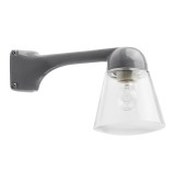 THPG 191103 Ramię ścienne do lampy zewnętrznej z odlewu aluminiowego, 90 stopni, szare, montaż narożny
