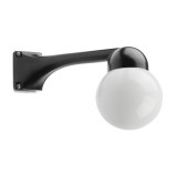 THPG 191104 Ramię ścienne do lampy zewnętrznej z odlewu aluminiowego, 90 stopni, czarne, montaż narożny