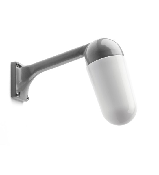 THPG 191105 Ramię ścienne do lampy zewnętrznej z odlewu aluminiowego, 80 stopni, szare