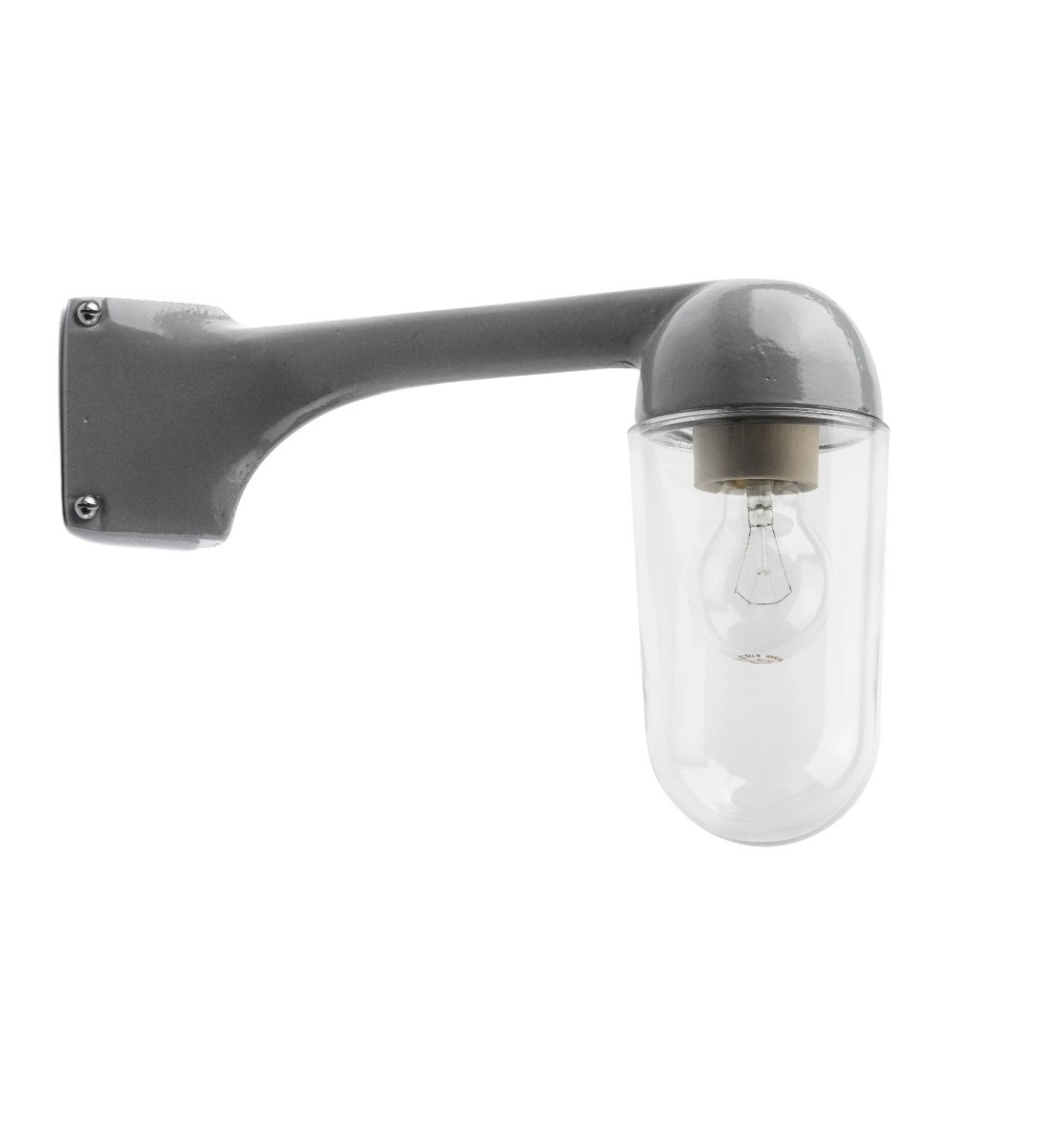 THPG 191109 Klosz cylindryczny przezroczysty do lampy zewnętrznej z odlewu aluminiowego