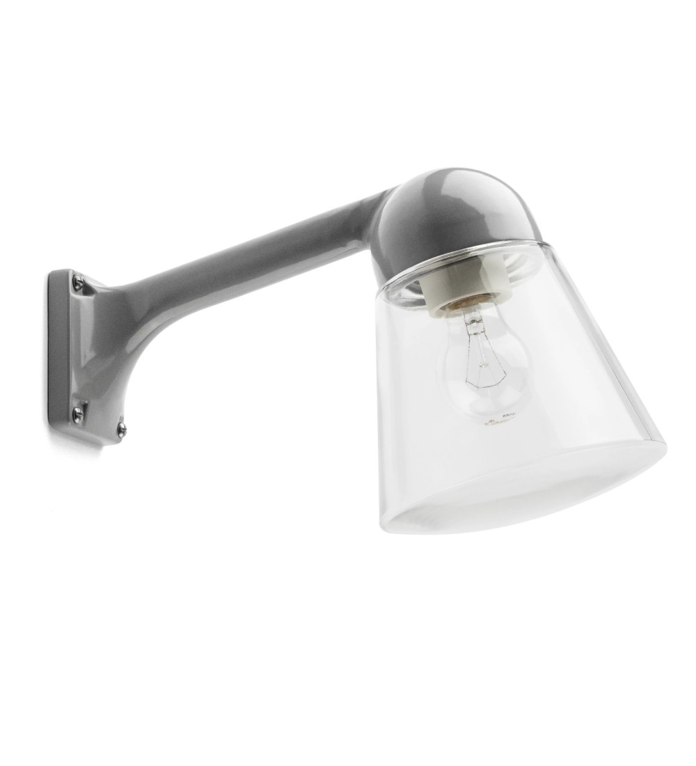THPG 191113 Klosz stożkowy przezroczysty do lampy zewnętrznej z odlewu aluminiowego