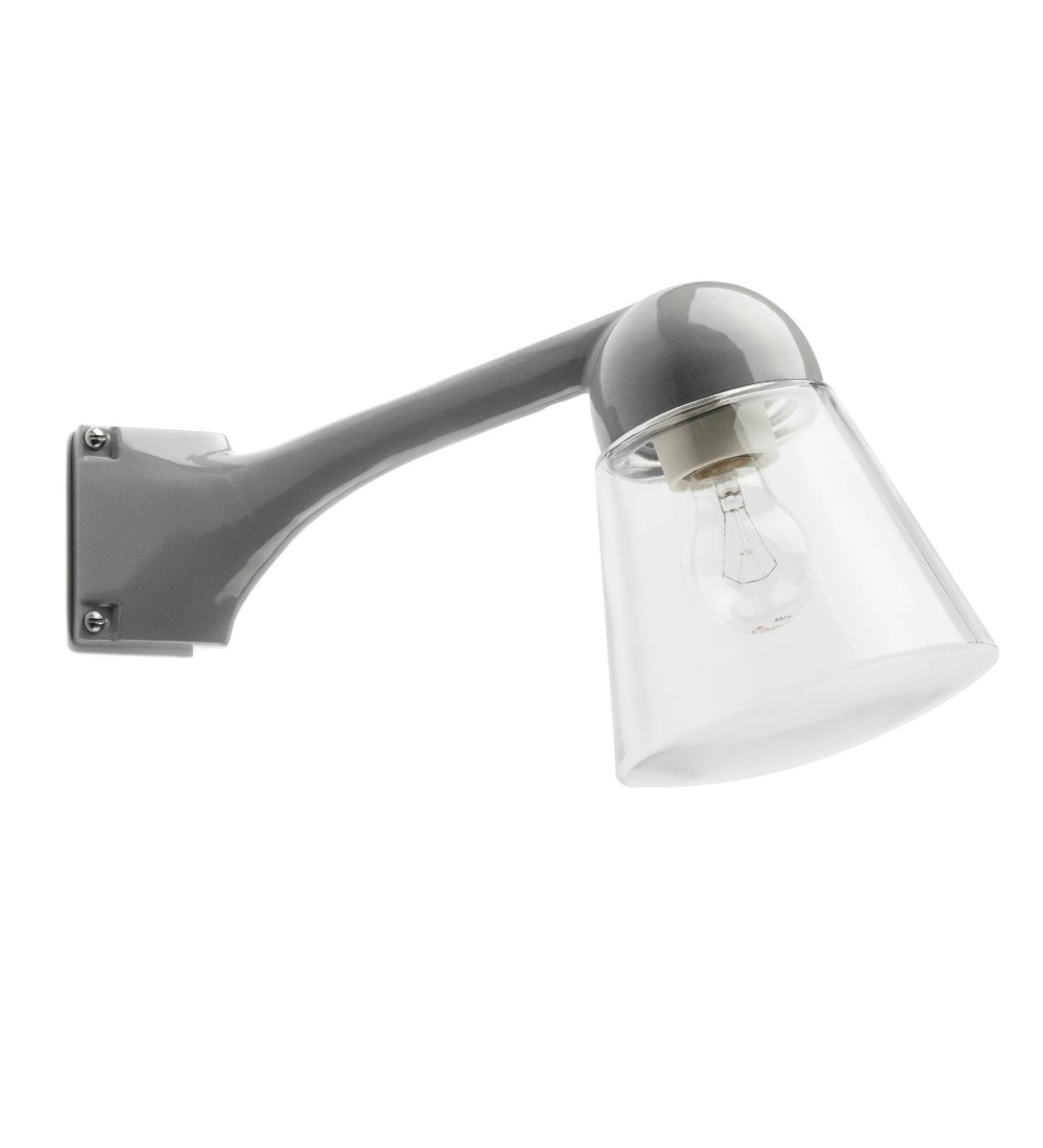THPG 191113 Klosz stożkowy przezroczysty do lampy zewnętrznej z odlewu aluminiowego