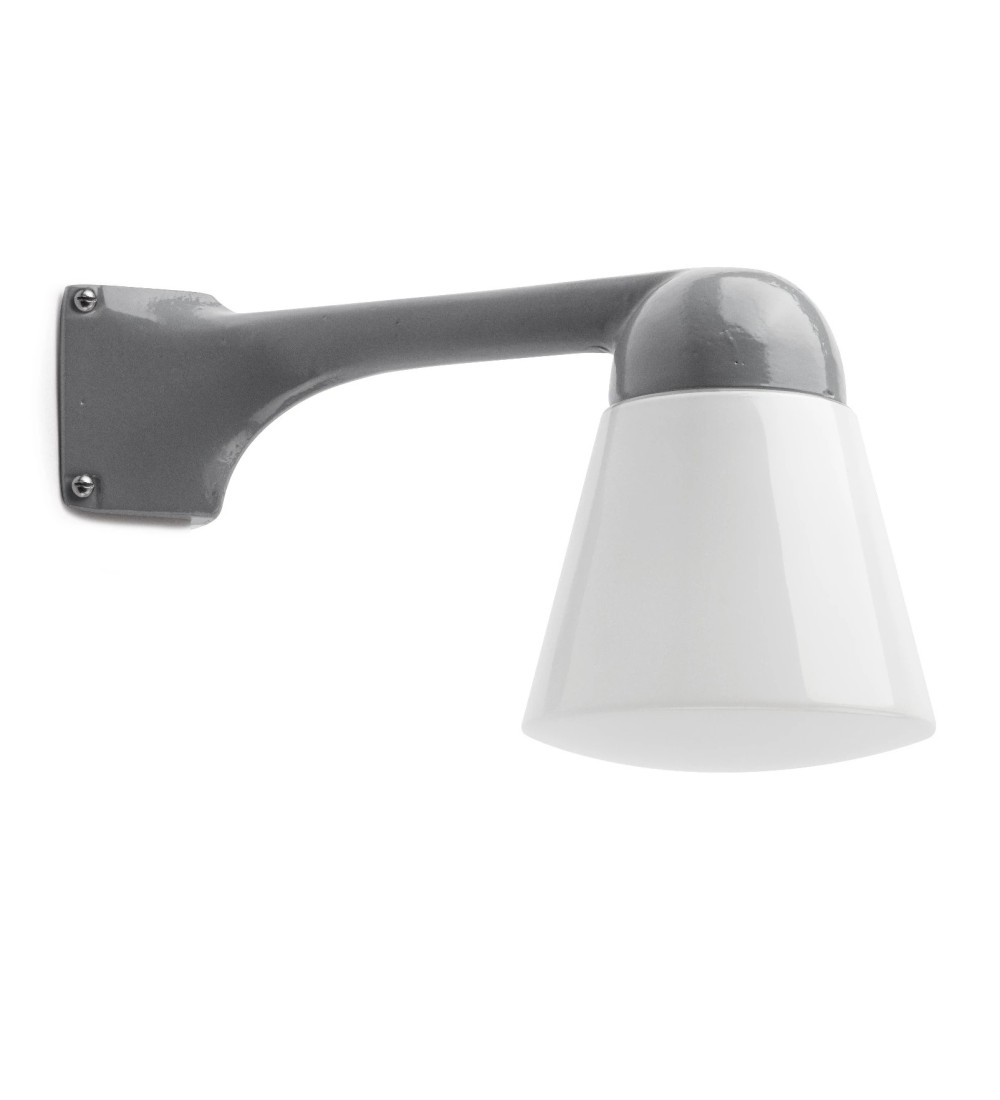 THPG 191114 Klosz stożkowy opalowy do lampy zewnętrznej z odlewu aluminiowego