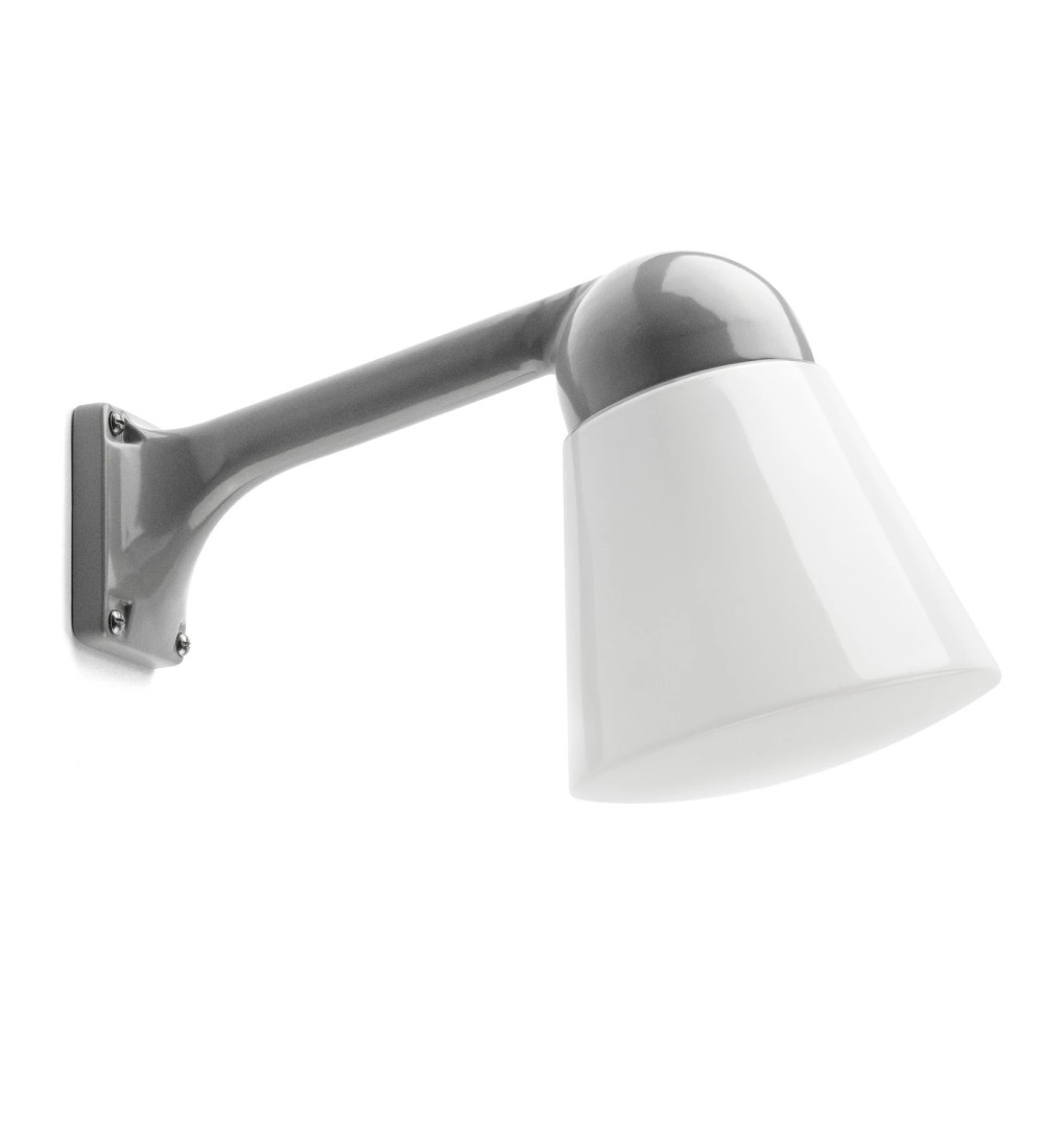 THPG 191114 Klosz stożkowy opalowy do lampy zewnętrznej z odlewu aluminiowego