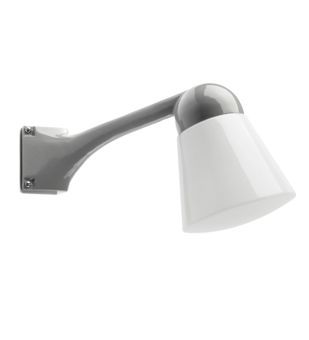 THPG 191114 Klosz stożkowy opalowy do lampy zewnętrznej z odlewu aluminiowego