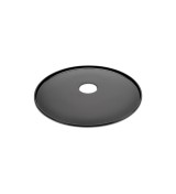 THPG 101089 Klosz MINIMAL z blachy stalowej emaliowanej, czarny, mały