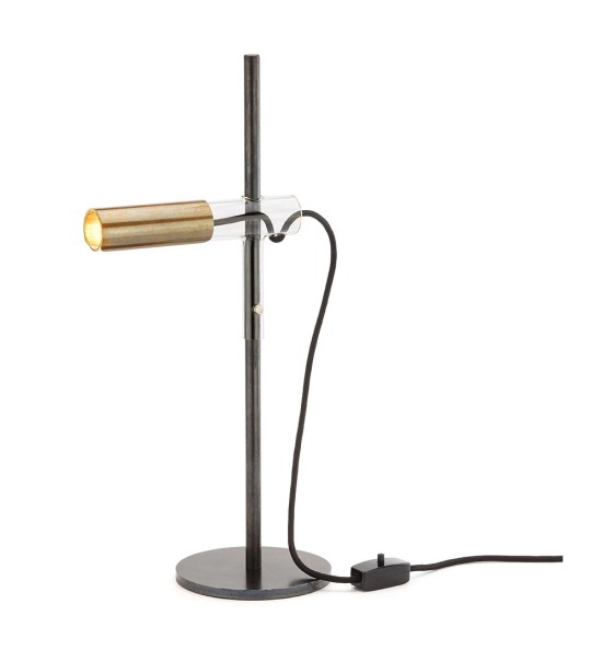 THPG 101870 Lampa wisząca z długim kloszem szklanym, mosiądz — zdjęcie 2