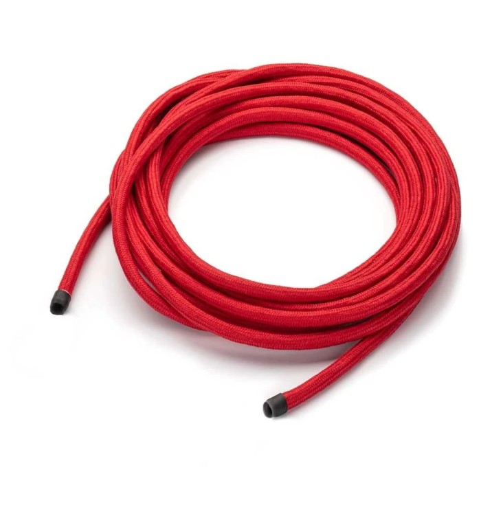 THPG 101141 Kabel w oplocie tekstylnym 3 x 0,75, trójżyłowy, z elementem nośnym - czerwony