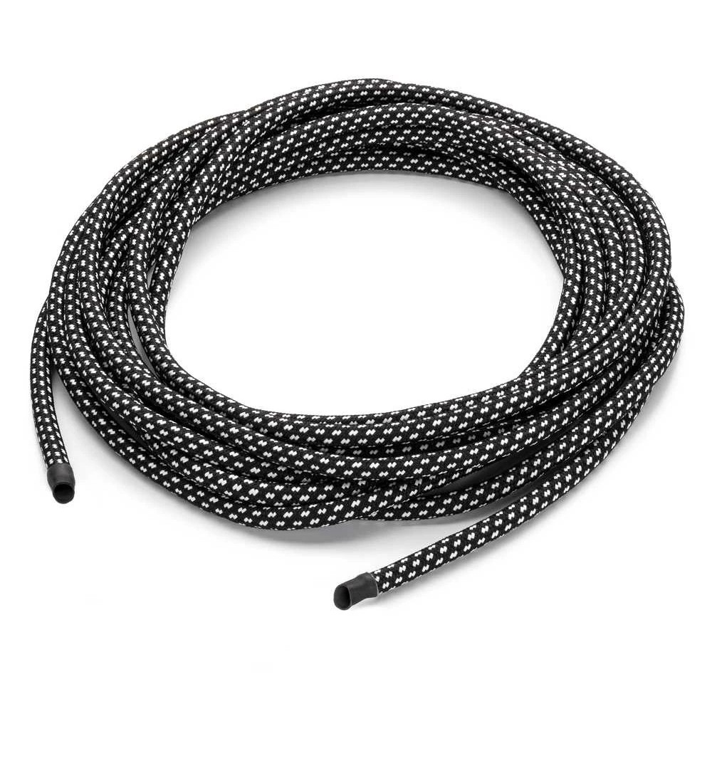 THPG 101141 Kabel w oplocie tekstylnym 3 x 0,75, trójżyłowy, z elementem nośnym - czarno-biały