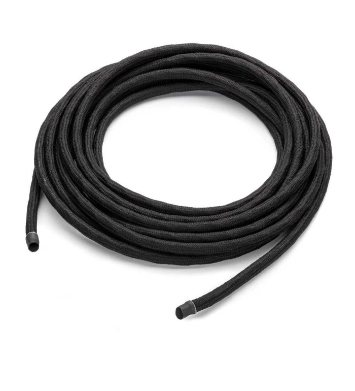 THPG 101142 Kabel w oplocie tekstylnym 2 x 0,75, dwużyłowy, z elementem nośnym - czarny