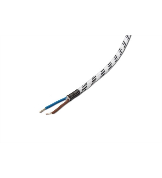 THPG 900534 Kabel w oplocie tekstylnym, wybrany kolor - biało-czarny
