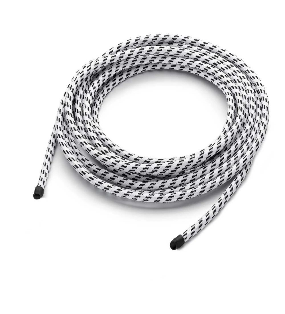 THPG 900534 Kabel w oplocie tekstylnym, wybrany kolor - biało-czarny — zdjęcie 2