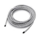 THPG 900534 Kabel w oplocie tekstylnym, wybrany kolor - biało-czarny — zdjęcie 2