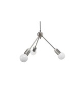 Raw Steel Trio Hanging Lamp