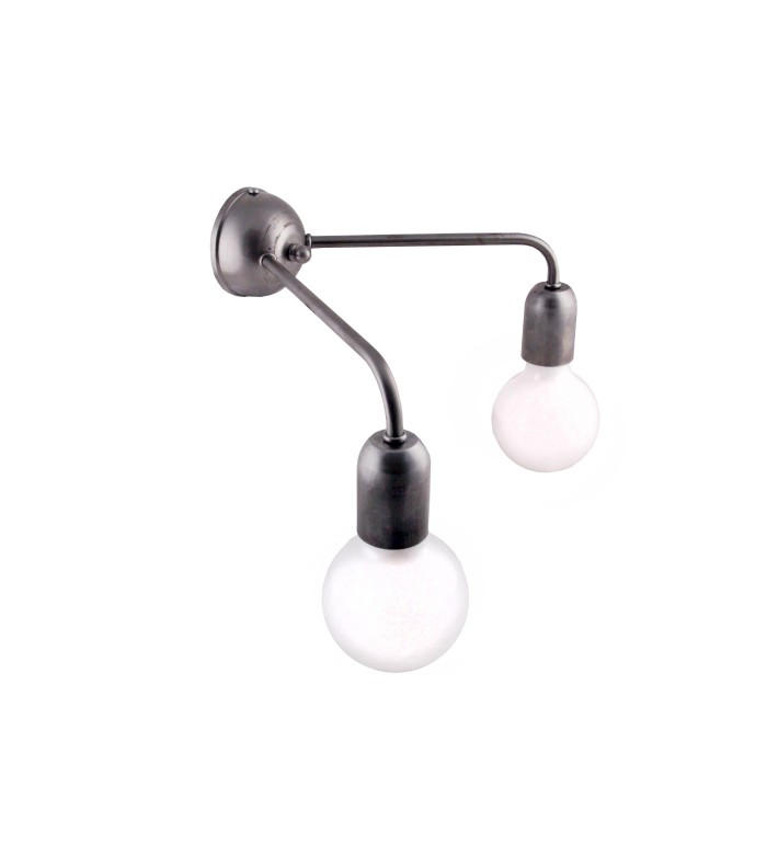 Kinkiet Loft Origins T2X Stal surowa